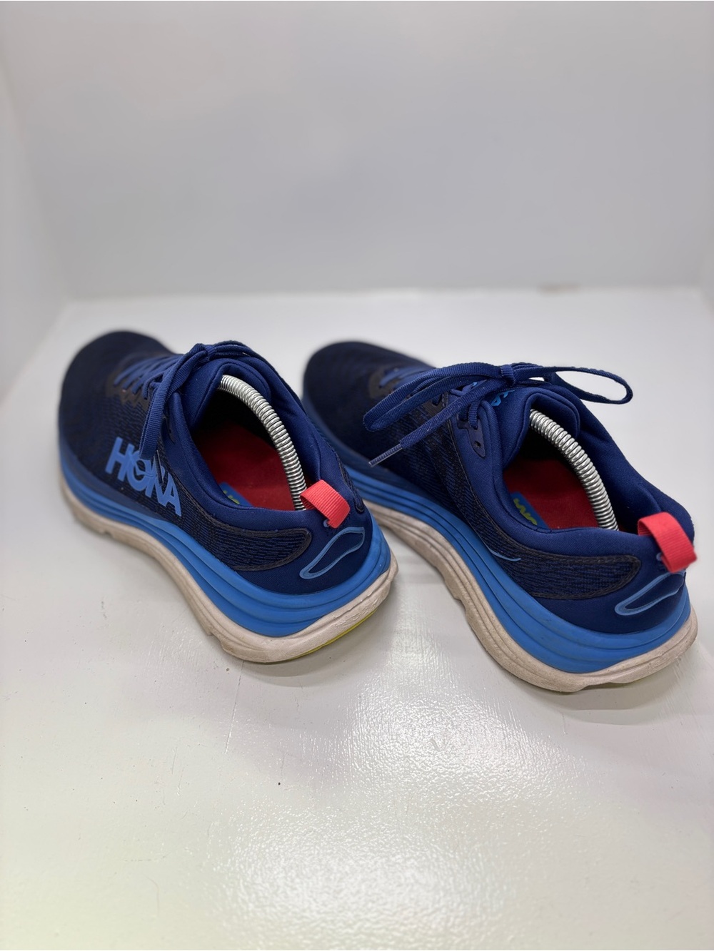 HOKA One One Gaviota 5 Men's 10.5 wide Blue Stability Running Shoes - Picture 9 of 13